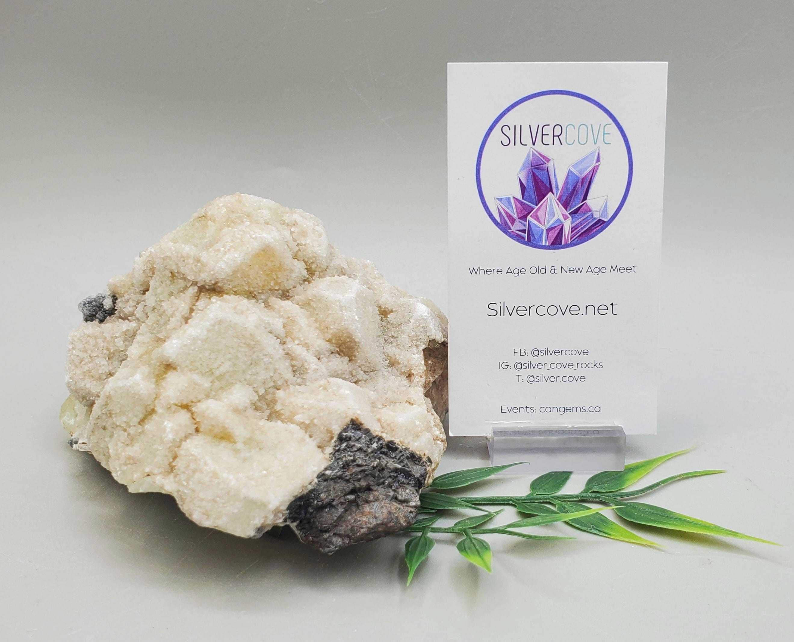 Natural Datolite Crystal Specimen - Rare Mineral Collection for Healing, Meditation & Home Decor