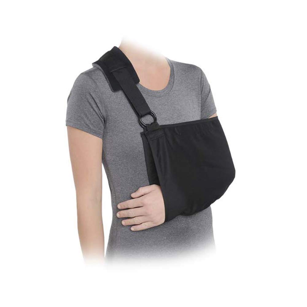 Premium Universal Arm Sling & Shoulder Support Brace - Adjustable Orthopedic Immobilizer for Rotator Cuff Injuries, Fractures & Post-Surgery Recovery (Black) | Ideal for Sports Injuries, Shoulder Pain Relief & Daily Mobility Support