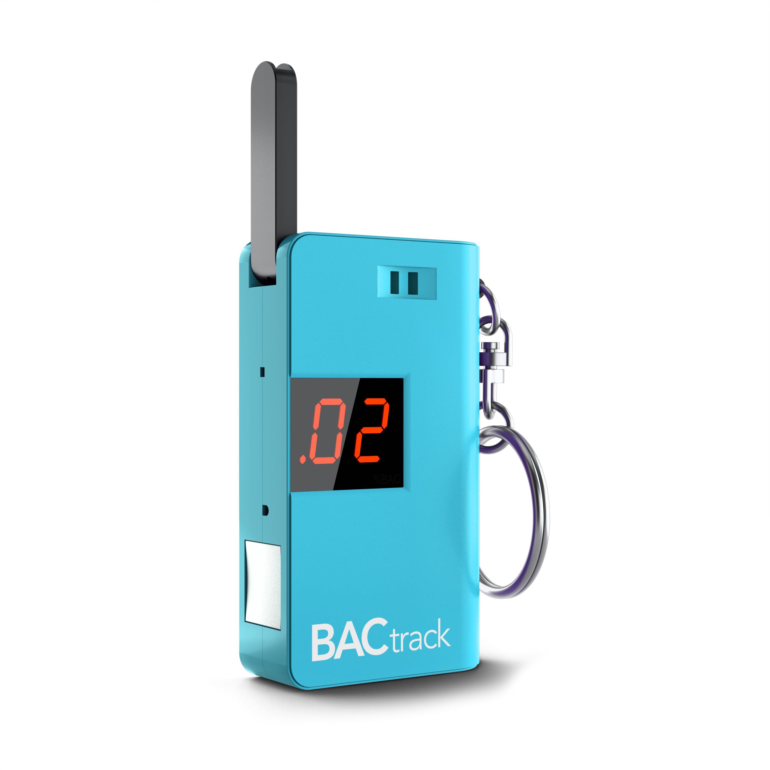 BACtrack Keychain Breathalyzer (Blue) - Ultra-Portable Personal Alcohol Tester with Keyring | Accurate BAC Detection for Parties, Driving Safety & Workplace Testing