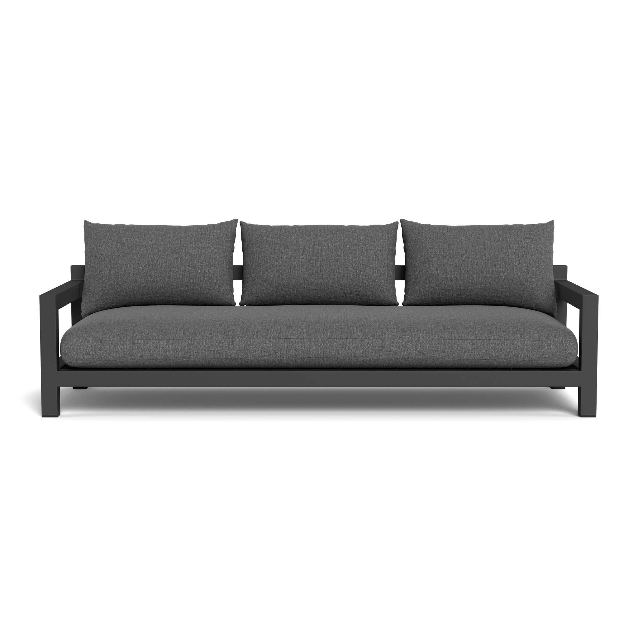 Pacific Aluminum 3-Seat Outdoor Patio Sofa Set - Modern Garden Furniture for Backyard, Poolside & Deck Relaxation