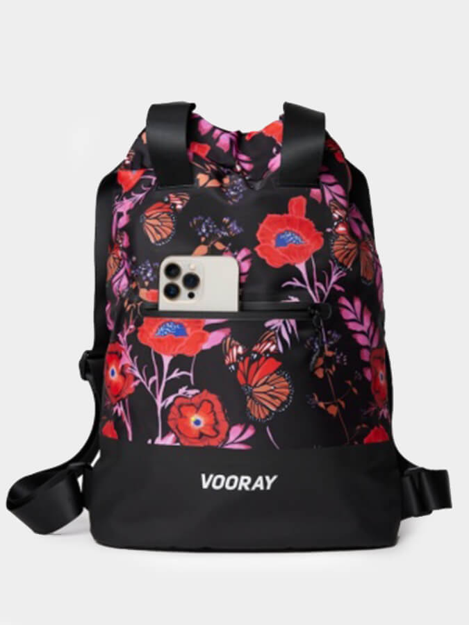 Vooray Flex Cinch Backpack - Lightweight Durable Gym Bag for Workout, Travel & School - Water-Resistant Sports Backpack for Men & Women