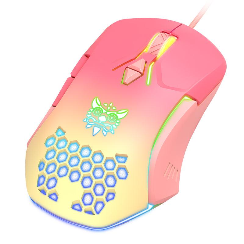 ONIKUMA CW902 Wired Gaming Mouse with 7 RGB LED Backlit Modes, 7200 DPI, Ergonomic Design - Perfect for PC Gaming, Office Work & Streaming Setup