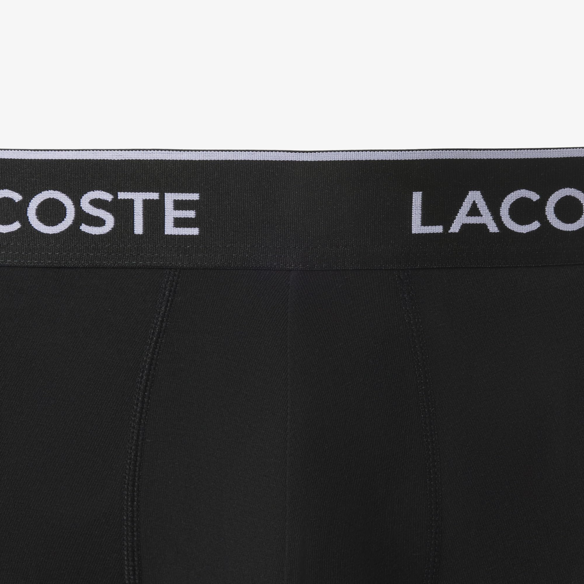 Lacoste Men's Cotton Stretch Essentials Underwear Trunks 3-Pack - Soft Breathable Boxer Briefs for Daily Wear & Active Lifestyle