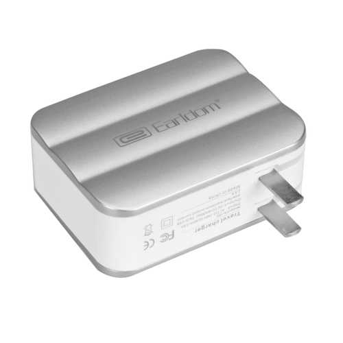 Earldom 5V 6.2A 4-Port USB Wall Charger for iPhone, Samsung, iPad, Tablet - Fast Charging Power Adapter for Home, Office & Travel