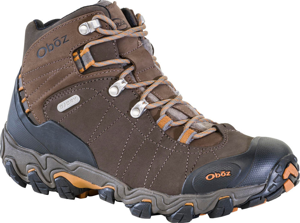 Bridger Mid Waterproof Hiking Boots for Men - Durable & Comfortable Outdoor Footwear for Trekking, Camping & Trail Adventures