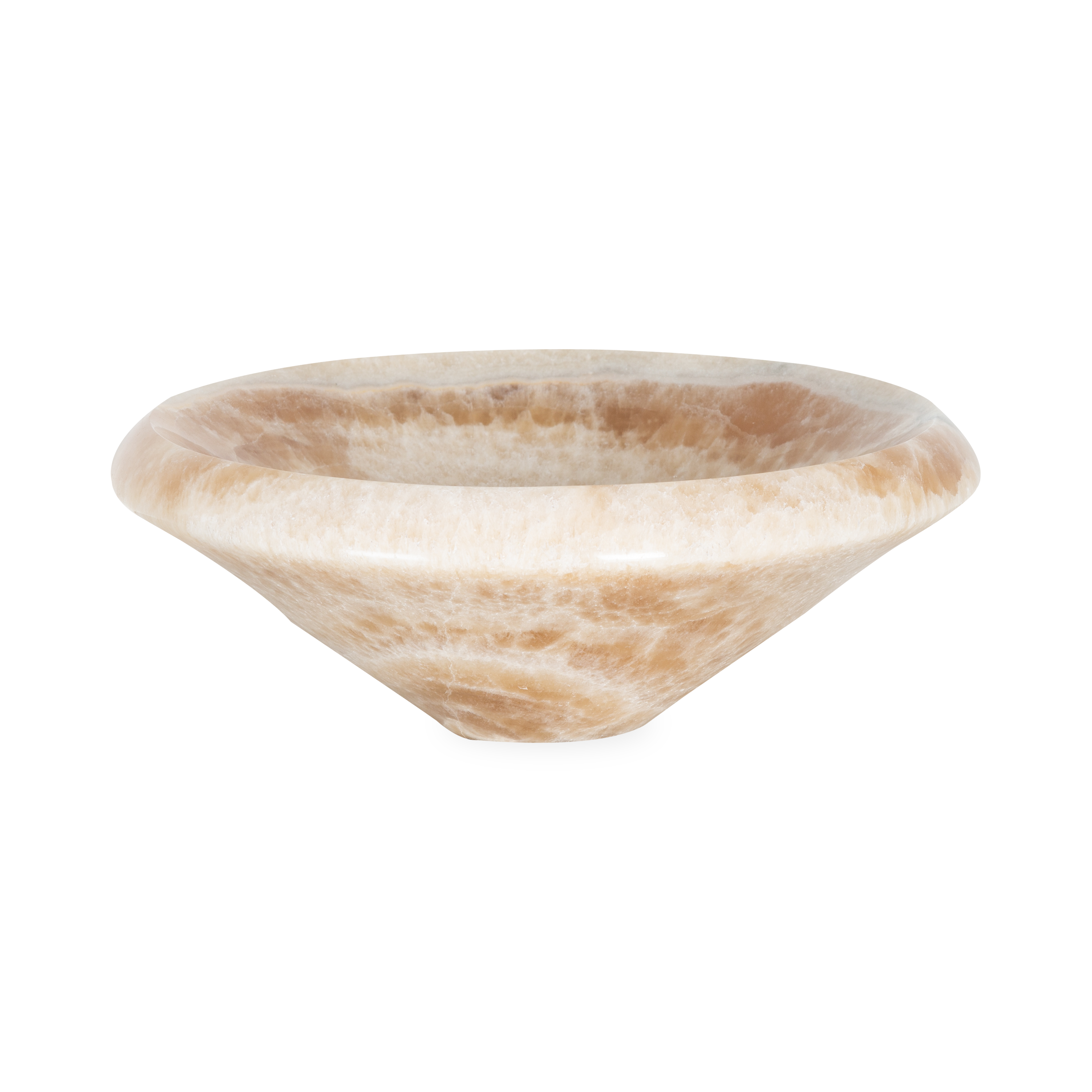 Premium Stoned Onyx Bowl - Handcrafted Caramel Finish | Perfect for Smoking Accessories, Decorative Home Decor & Gift Ideas