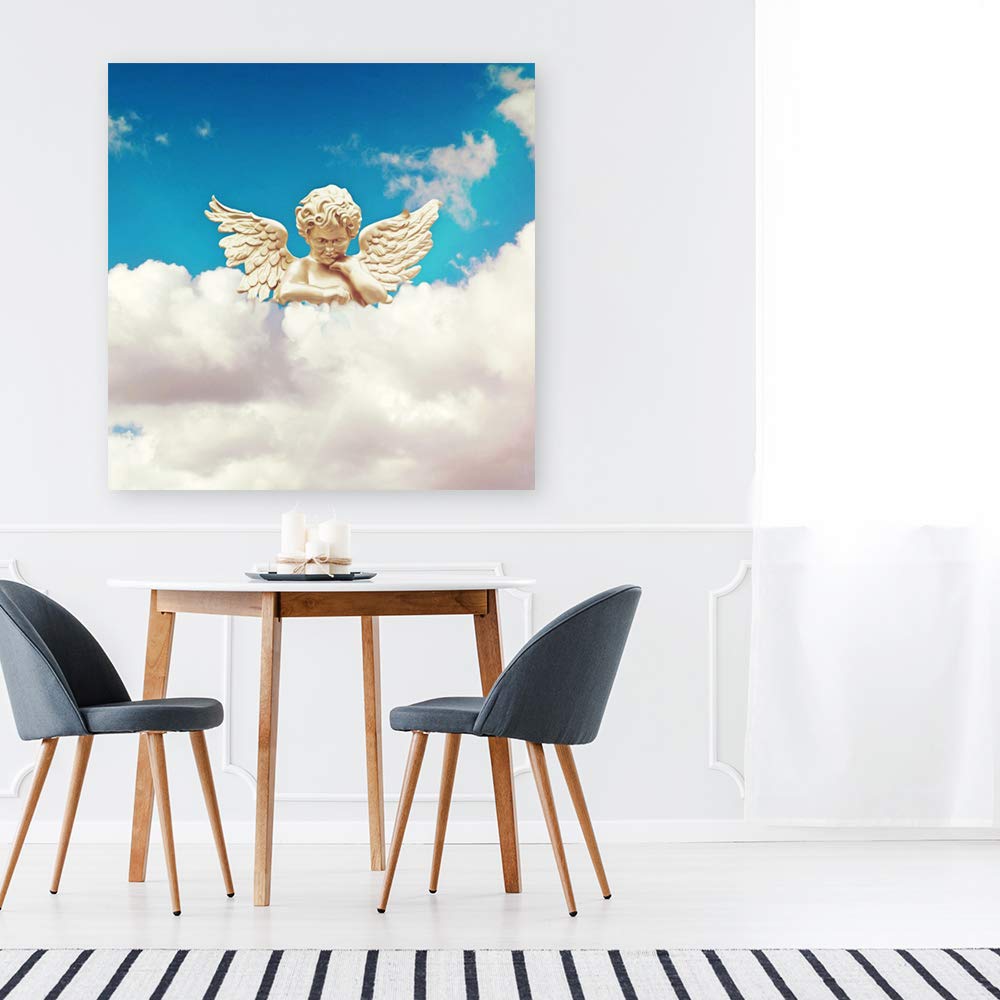 Wall26 Lovely Angel Canvas Wall Art - 12x12 Inch Framed Painting Print, Home Decor for Bedroom & Living Room | Perfect Gift for Housewarming, Birthday & Christmas