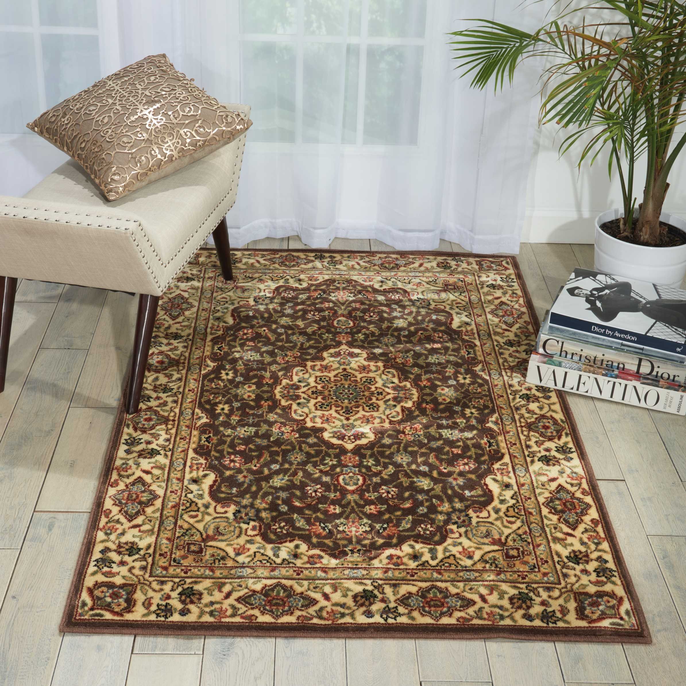 Nourison Persian Arts Chocolate Brown 2' x 3'6