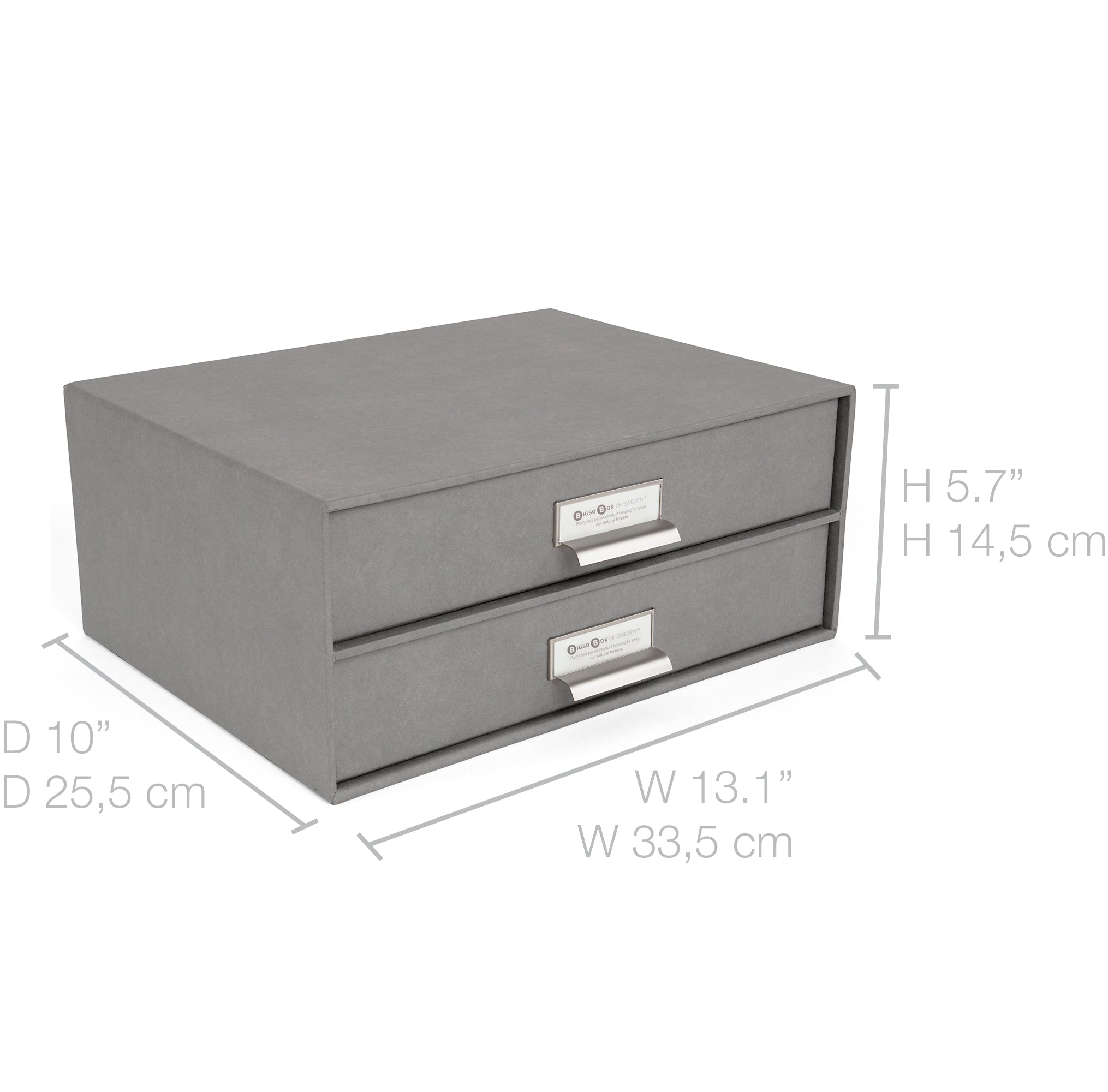 Birger 2-Drawer Nightstand with Storage - Modern Bedside Table for Bedroom, Living Room & Office - Compact Dresser with Smooth Gliding Drawers