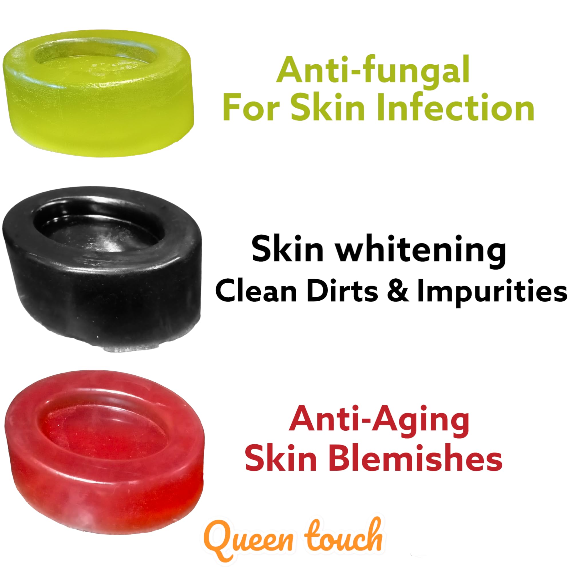 Best 3-Pack Natural Handmade Soap Bars (660g) - Gentle Cleansing for Sensitive Skin, Perfect for Daily Use, Travel & Gifts