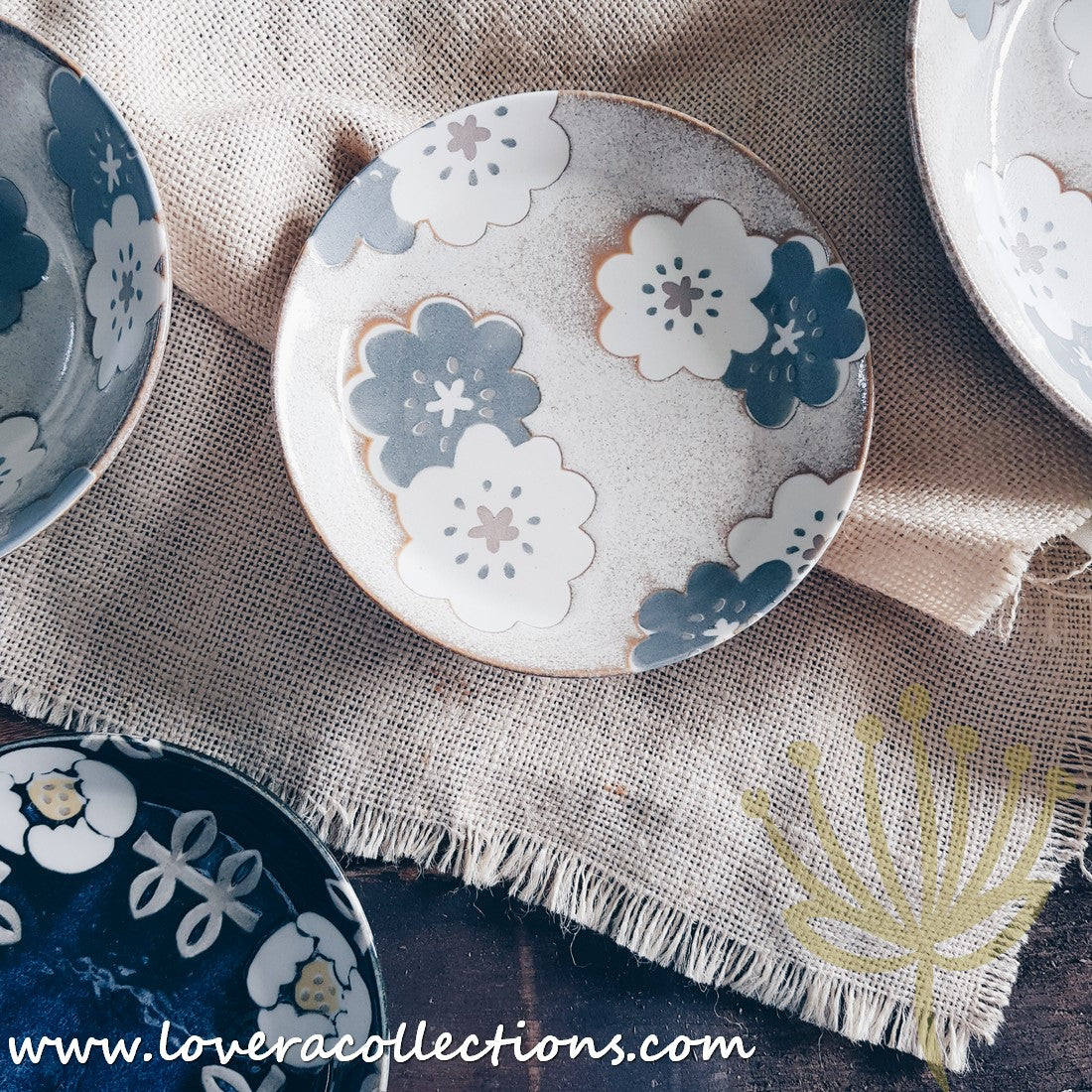 Aito Japan Nordic Floral Dinnerware Set - 60% Off Sale - Elegant Plates, Bowls & Cups for Home Dining, Wedding Registry & Gift Giving