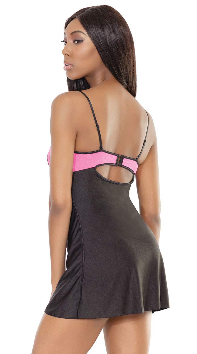 Touch of Pink Chemise Nightgown - Women's Lace Sleepwear Large Size for Comfort & Romance | Perfect for Valentine's Day, Anniversary Gifts & Honeymoon Nights
