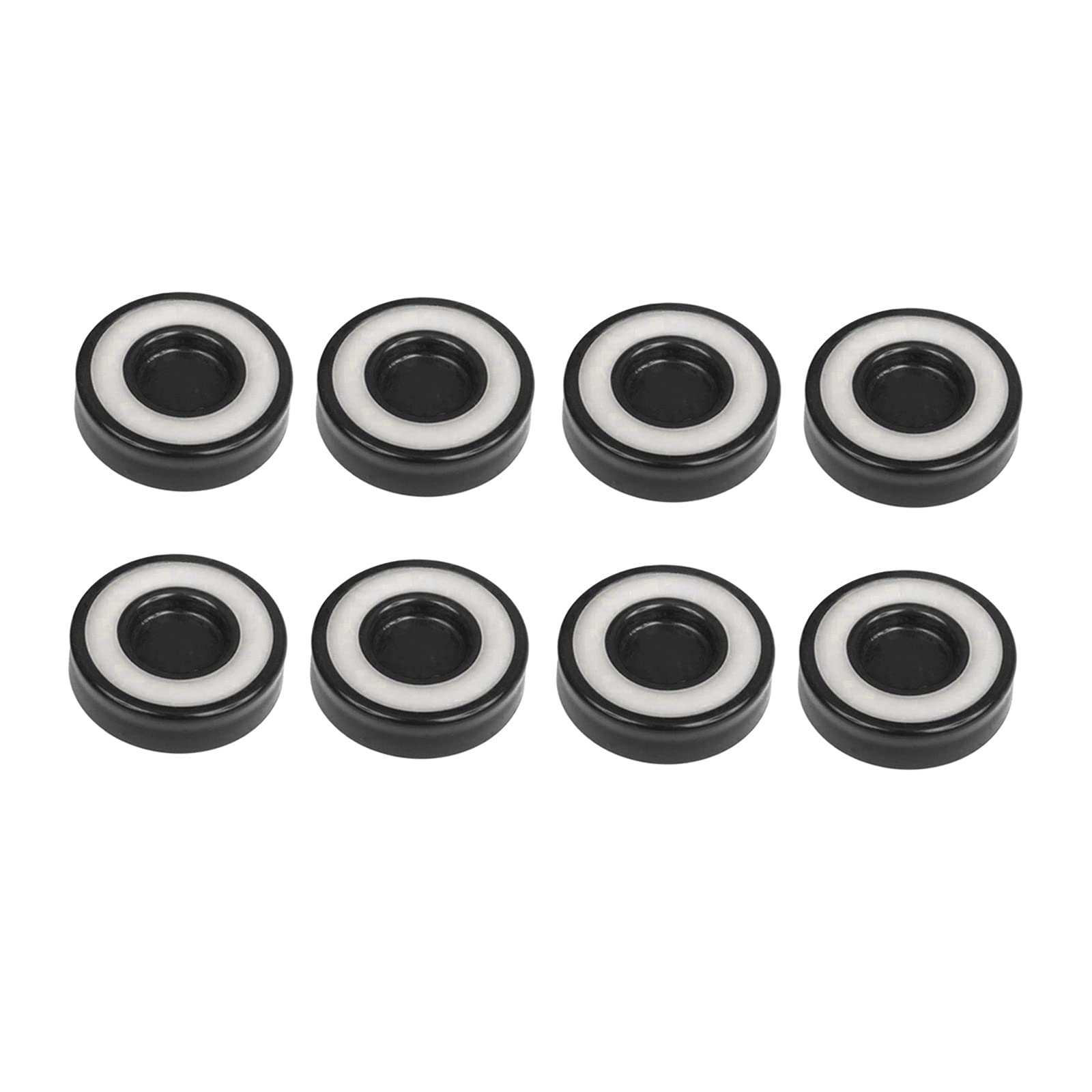 MagiDeal 8-Pack Non-Skid Furniture Caster Cups - 45mm Heavy Duty Floor Protectors & Wheel Stoppers for Tables, Beds, Pianos, Cribs - Black | Prevent Scratches & Noise on Hardwood Floors & Carpets
