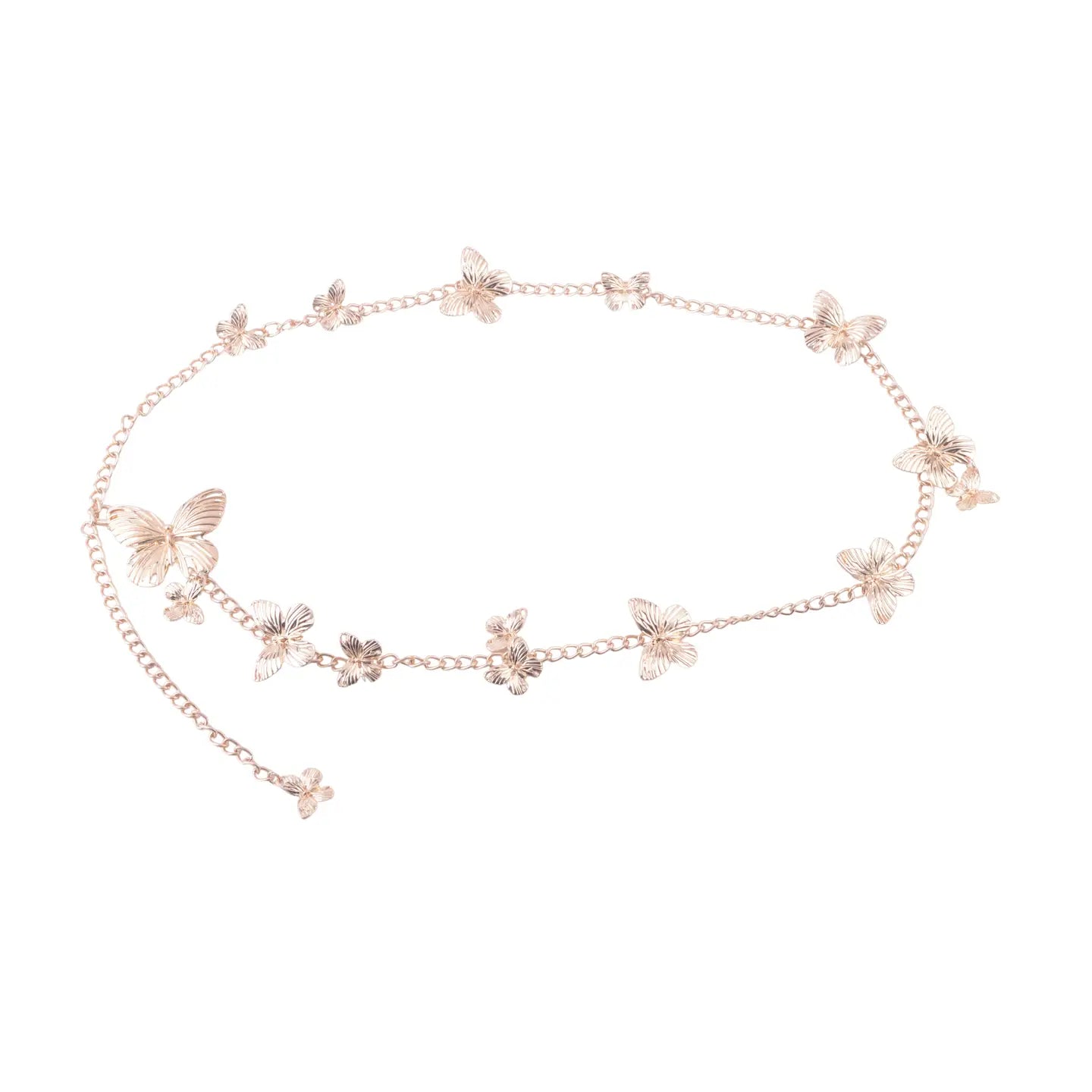 Elegant Gold Butterfly Chain Belt for Women - Fashion Waist Accessory - Perfect for Parties, Weddings & Casual Outfits