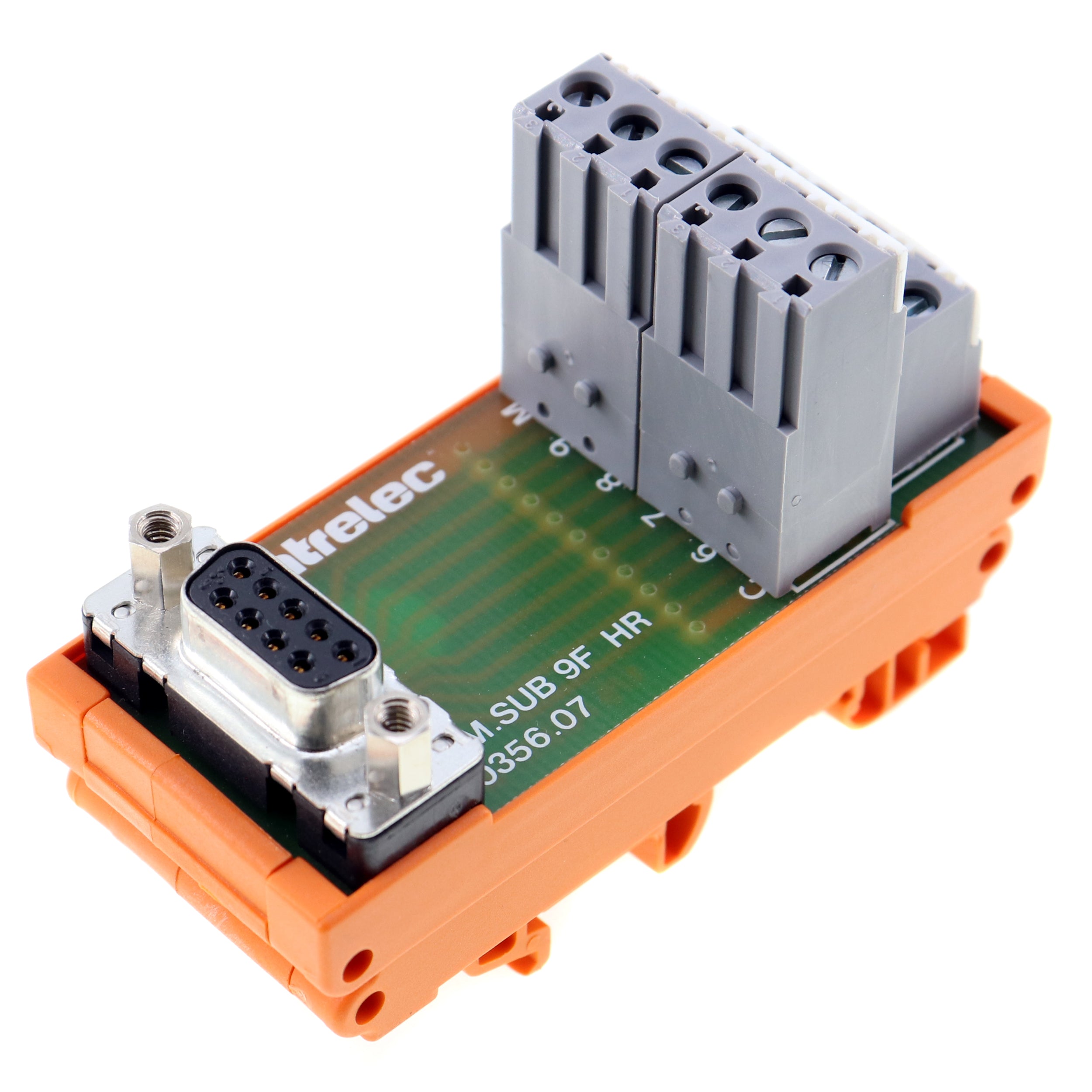 ENTRELEC 20356.07 BFM.SUB 9F HR DB9 to Screw Terminal Adapter - 9 Pin D-Sub Connector for Industrial Automation & Control Systems