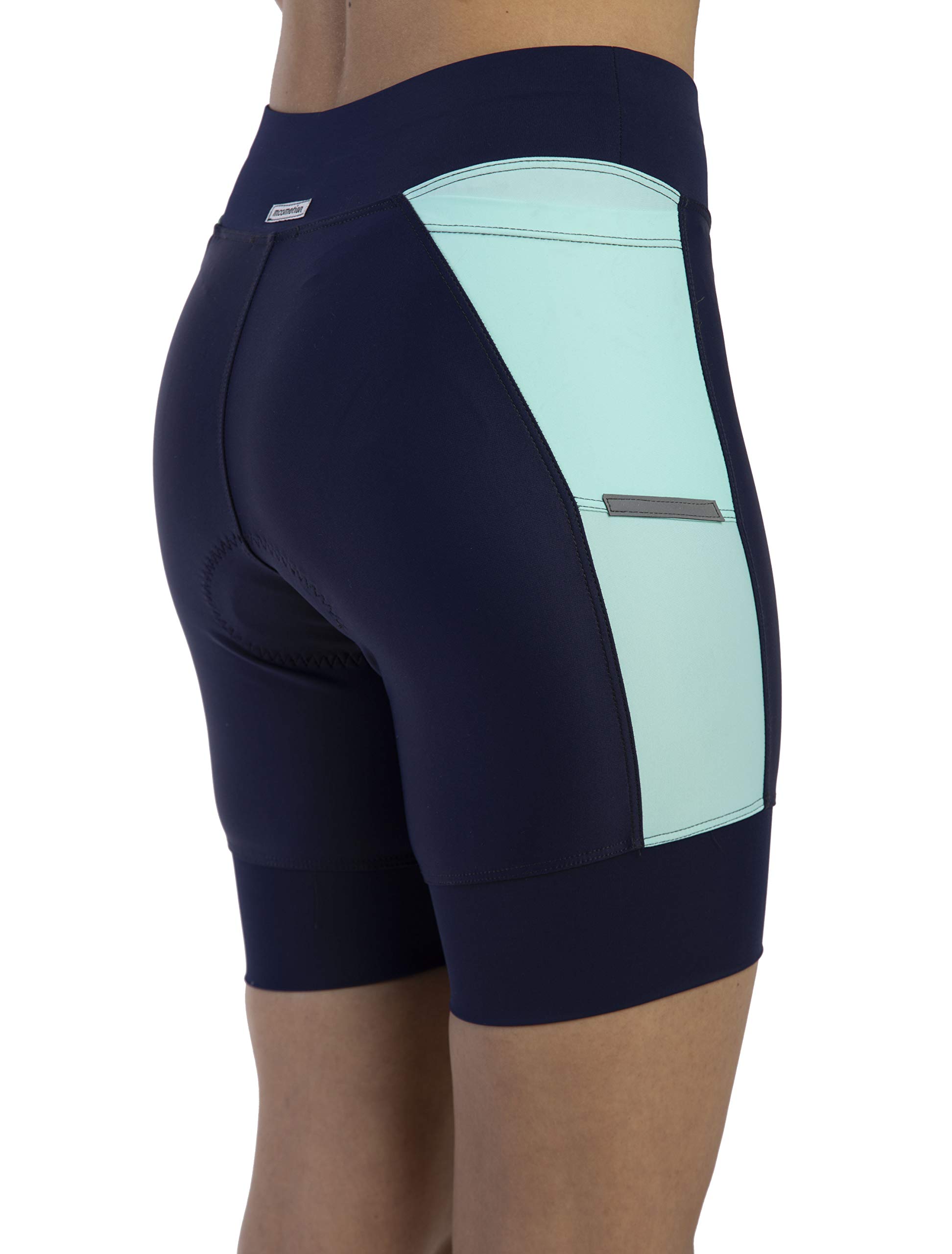 Women's Triathlon Shorts - Soft Padded Quick-Dry Chamois with Side Pockets - USA Made for Swim, Bike & Run - Perfect for Triathlons, Cycling & Outdoor Workouts