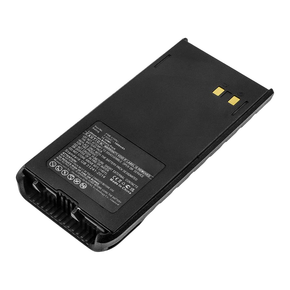 Synergy Digital 2-Way Radio Li-ion Battery 1800mAh 7.4V - Replacement for YAESU HX280 & Vertex FNB-V105Li - High Capacity Walkie Talkie Battery for Outdoor Adventures, Construction Sites & Emergency Communication