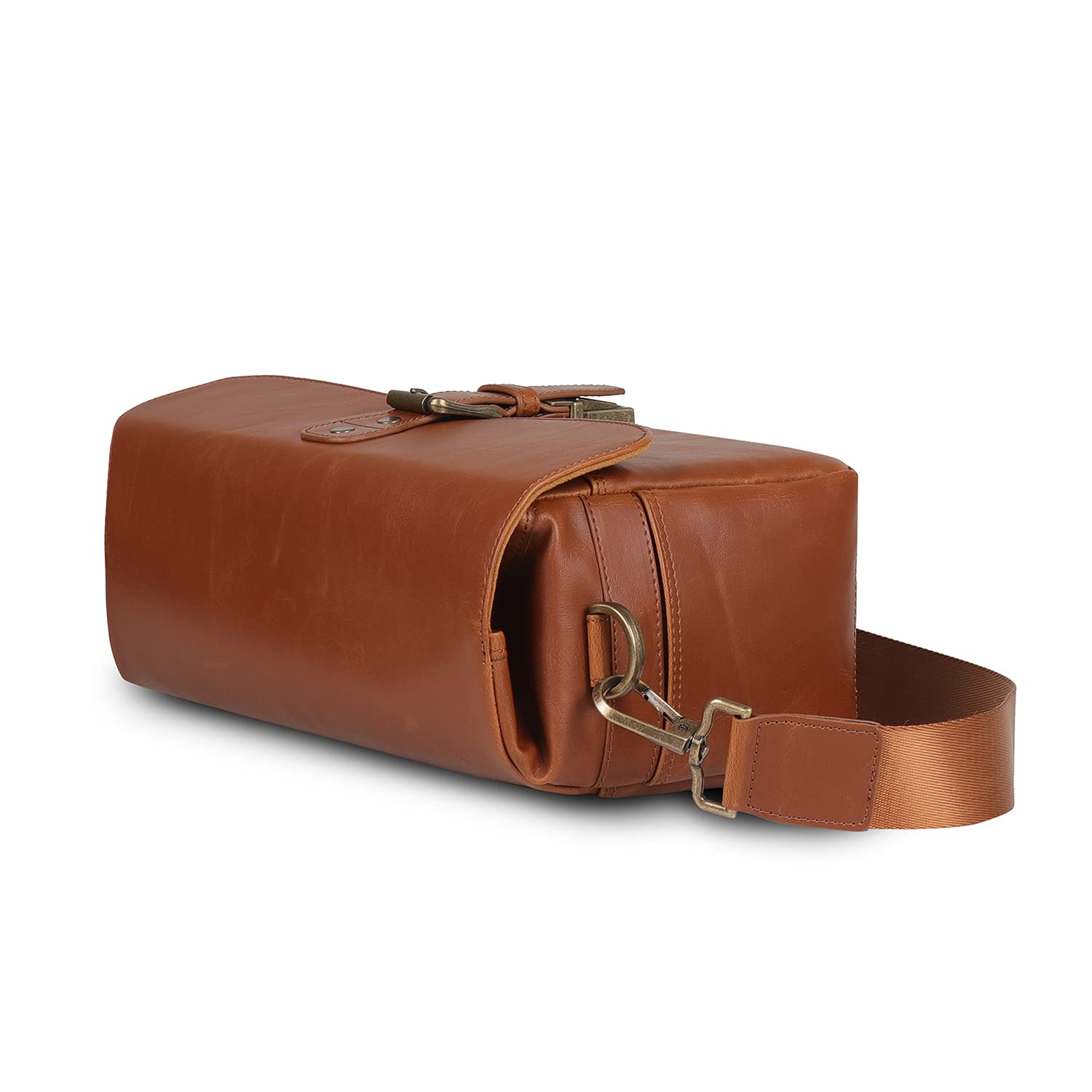 **MegaGear Genuine Leather Camera Messenger Bag - Durable & Stylish Crossbody Bag for DSLR, Mirrorless Cameras - Perfect for Travel, Photography & Everyday Use**