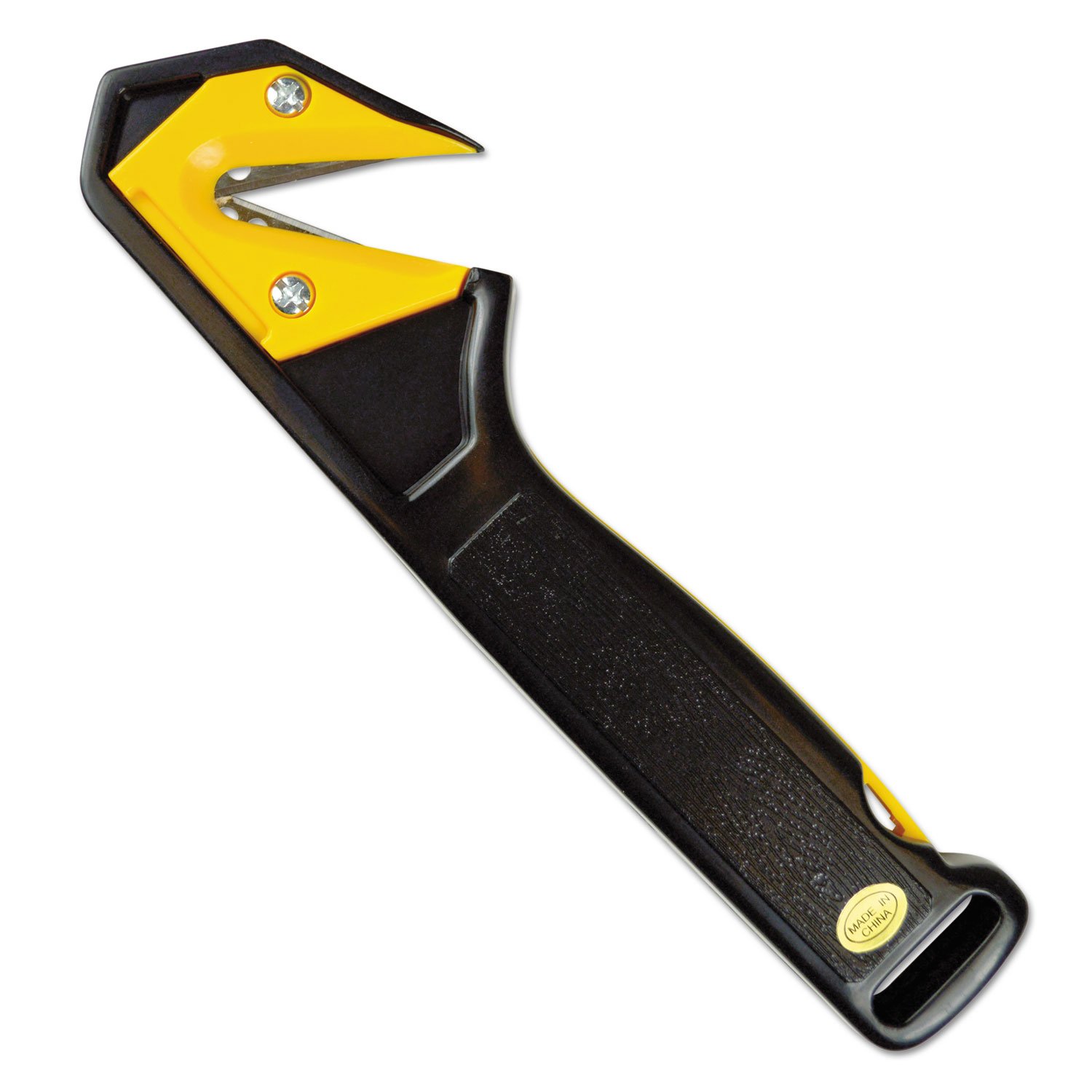 091482 Black Band/Strap Knife - Compact Tactical Knife for Outdoor Survival, Camping & Everyday Carry (EDC)