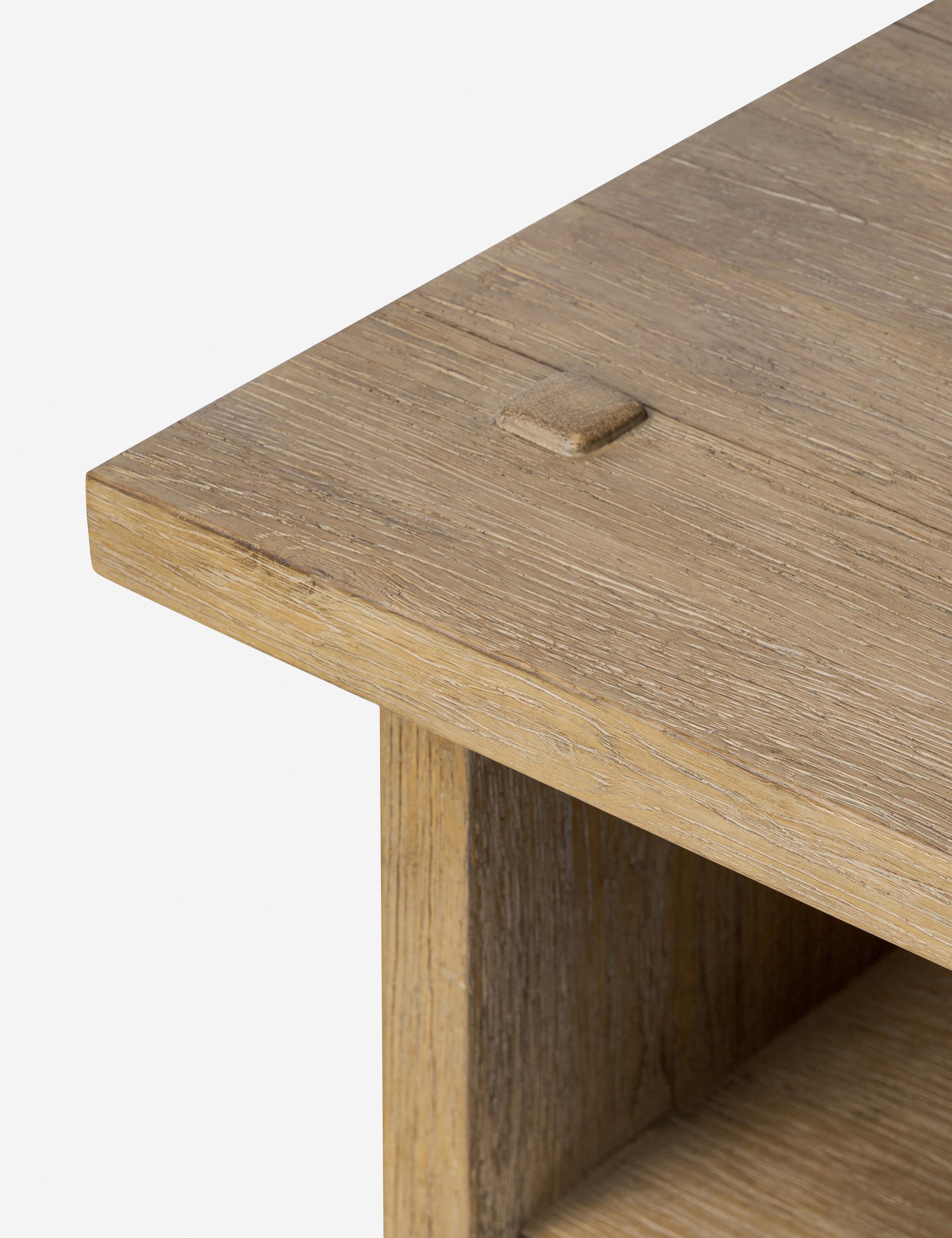 Zeno Side Table by Amber Lewis x Four Hands - Modern Wooden End Table for Living Room, Bedroom & Office - Stylish Home Decor Accent Piece