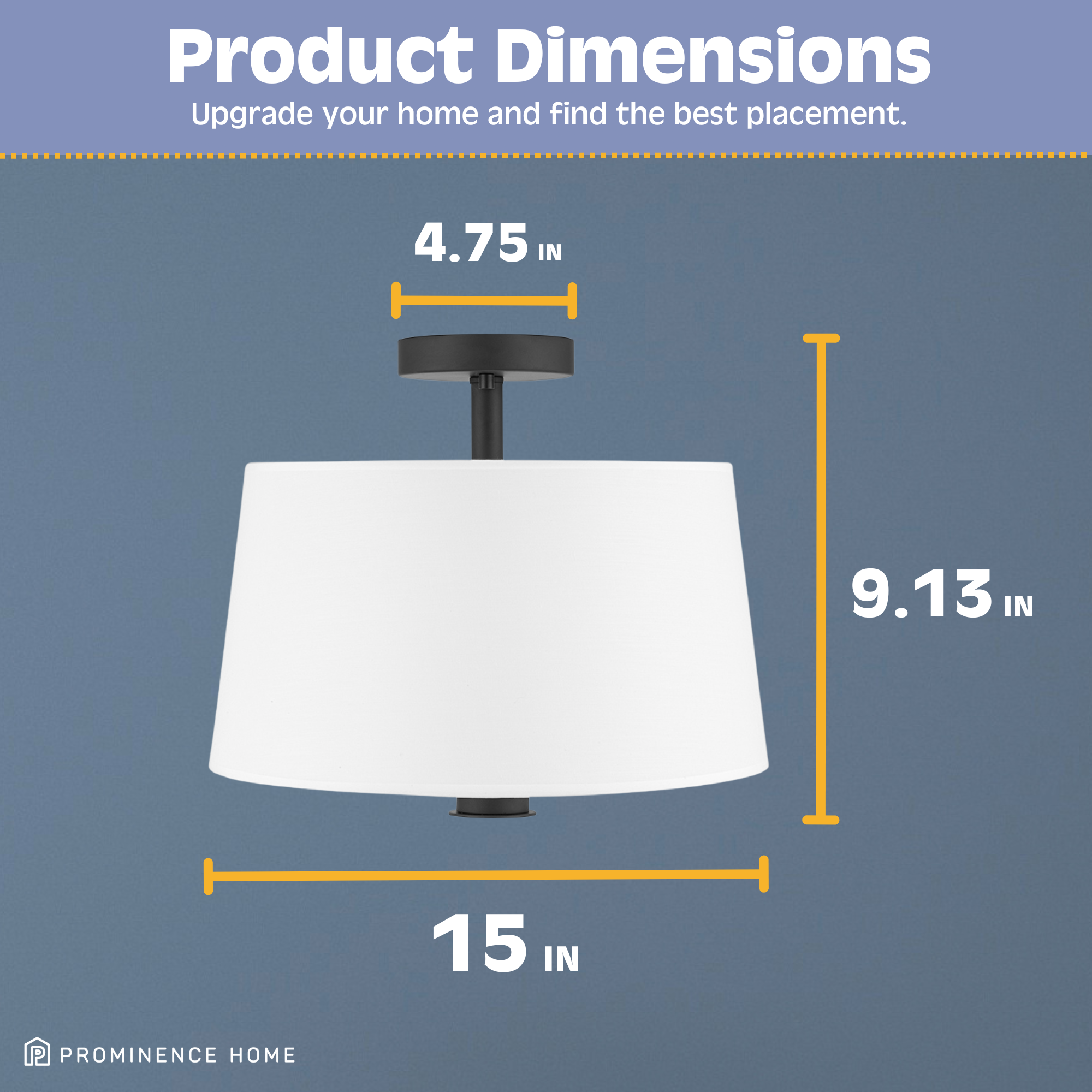 3-Light Billet Convertible Pendant/Semi-Flush Mount Ceiling Light Fixture - Matte Black with Fabric Shades for Dining Room, Kitchen Island or Bedroom Lighting