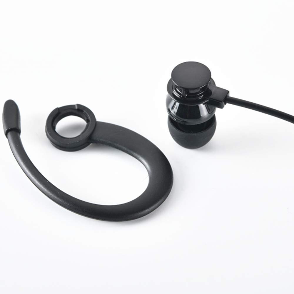 LINHUIPAD Single Side Earphone - In-Ear Stereo to Mono Earbuds with 3.5mm Plug & Ear Hook - Compatible with Android Smartphones & MP3 Players - Perfect for Workouts, Driving & Hands-Free Calls