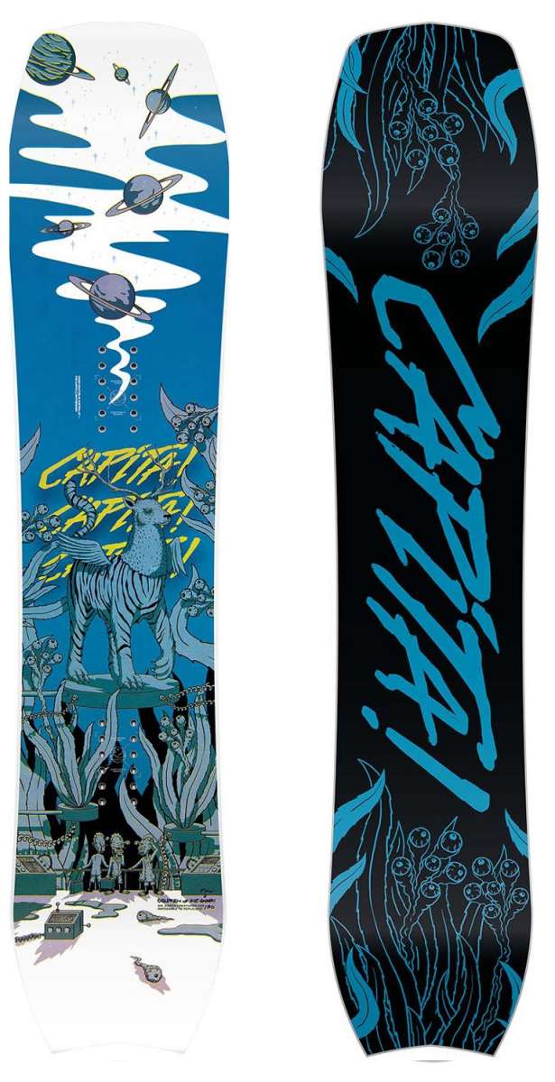 Capita Kids Children Of The Pow Snowboard 2023 - Best Youth Powder Snowboard for Boys & Girls - Perfect for Deep Snow and Mountain Adventures
