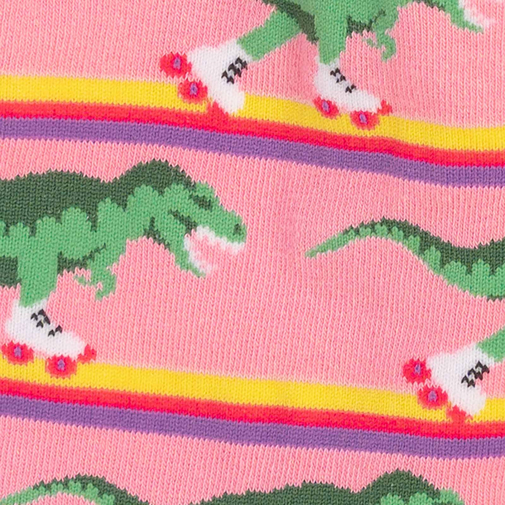 Rawr Dinosaur Crew Socks for Women - Fun and Comfortable Knee-High Socks - Perfect for Casual Wear, Gifts, and Cosplay