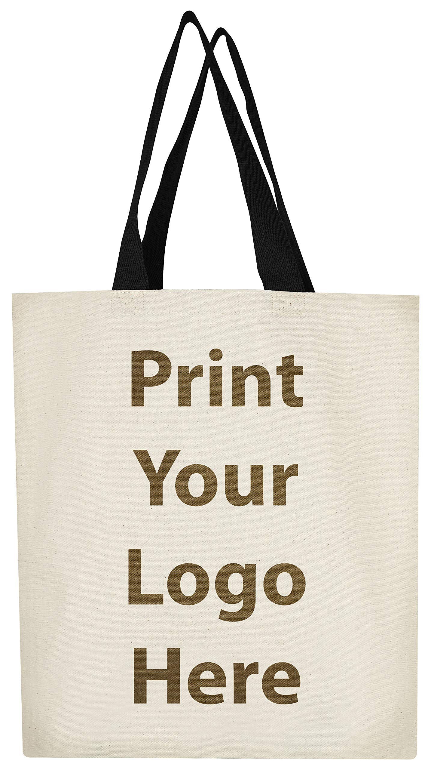 12Oz Heavy Duty Canvas Tote Bag - 15x15 Inches with 3 Inch Gusset, Eco-Friendly Reusable Shopping Bag for Groceries, Beach, Picnic & Daily Use