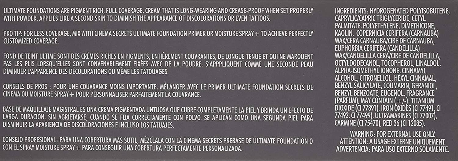 CINEMA SECRETS Pro Cosmetics Ultimate Foundation 5-In-1 Pro Palette - 300 Series | Professional Makeup Kit for Flawless Coverage | Perfect for Bridal, Photo Shoots & HD Camera Makeup