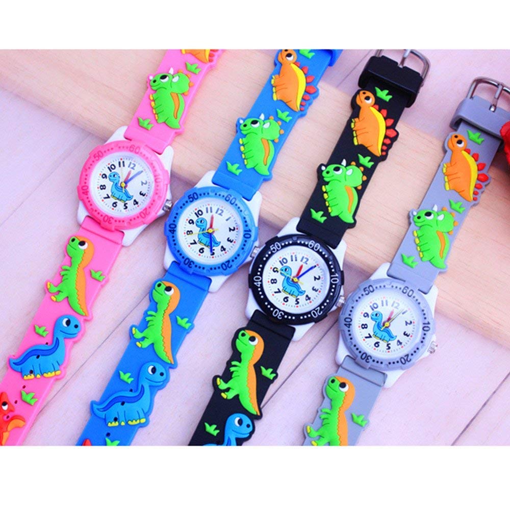 ELEOPTION Kids Analog Digital Watch for Girls & Boys - Waterproof 3D Cute Cartoon Silicone Strap Watch - Perfect Birthday Gift for Toddlers | School, Playtime & Everyday Wear