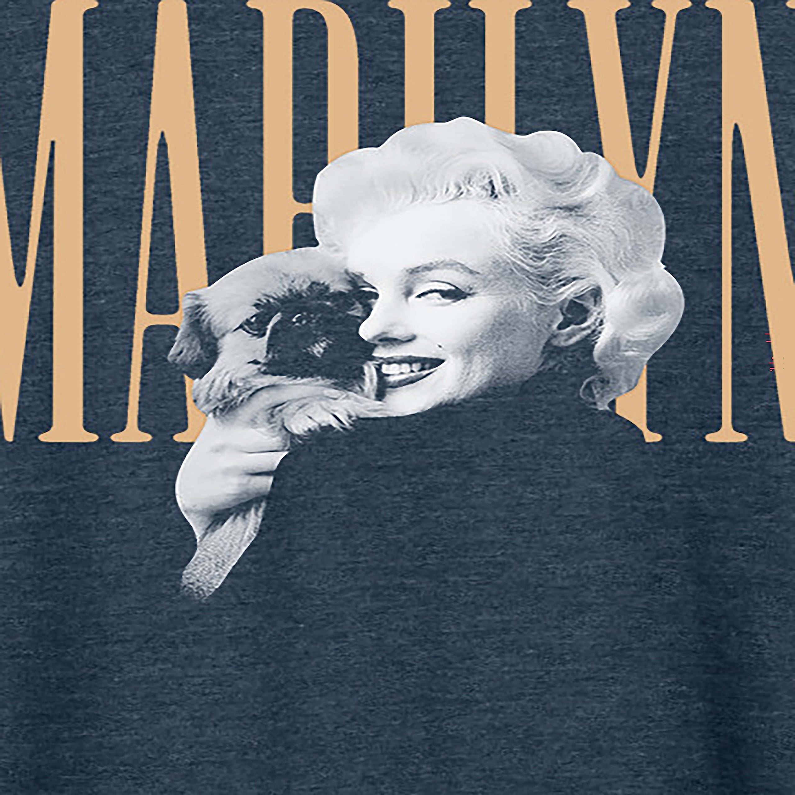 HYBRID APPAREL Marilyn Monroe Women's Lightweight French Terry Pullover Hoodie - Vintage Celebrity Sweatshirt for Casual Wear, Lounge & Street Style