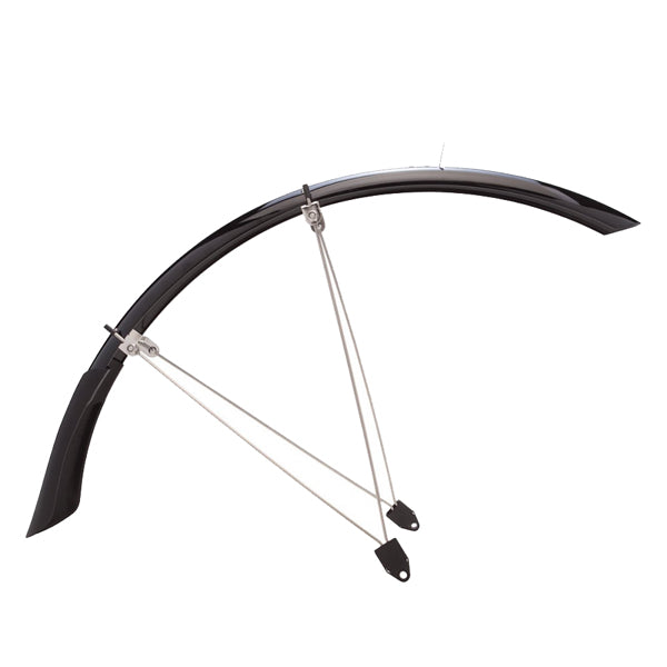 Cascadia Full Hybrid Bike Fenders 700 x 45mm - Lightweight Durable Mudguards for Road & Gravel Bikes - Perfect for Commuting, Touring & Wet Weather Cycling