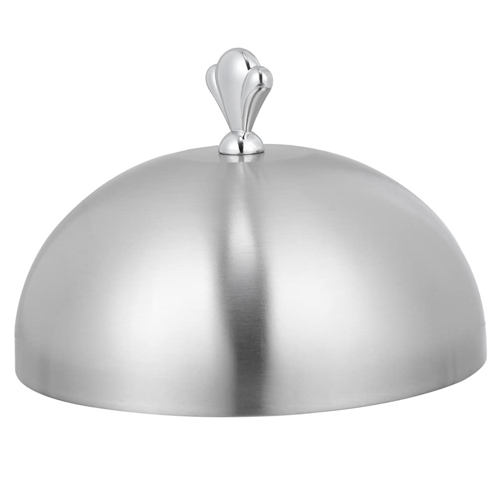 YARNOW 26cm Stainless Steel Restaurant Cloche - Food Cover Dome for Serving Dishes, Cheese Melting, Grill Basting | Perfect for Buffets, Catering & Fine Dining Presentation