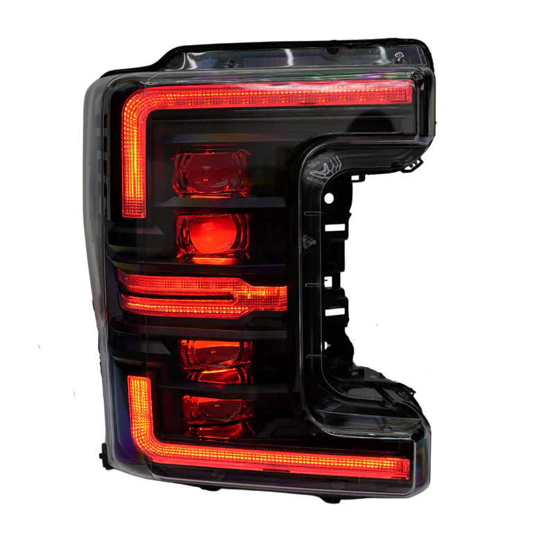 Ford Super Duty Multicolor Flow Series Headlights Gen 2 (2017-2019) | XB Morimoto LED Lights - Upgrade Your Truck Lighting for Night Driving & Off-Road Adventures