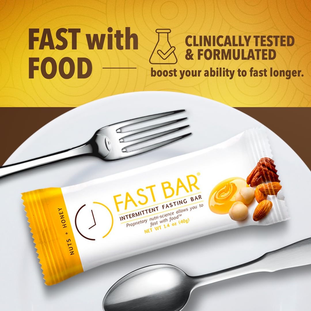 Prolon Fast Bars - Keto, Gluten Free, Dairy Free, Plant Based Protein Snacks for Intermittent Fasting | Variety Pack with Nuts & Honey, Chocolate Chip, Coconut Macadamia Flavors (12 Count) | Perfect for On-the-Go Nutrition, Workout Recovery & Healthy Lifestyle