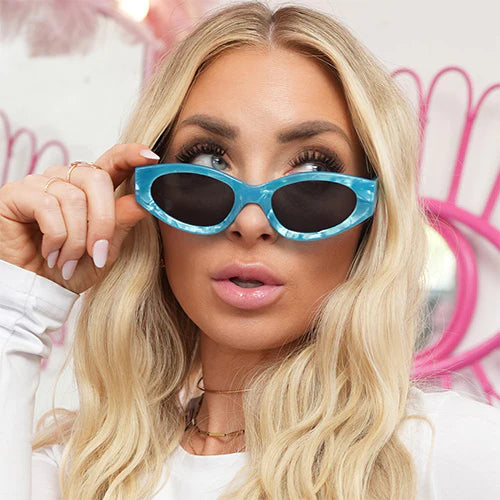 Kat x Money Moves Blue Light Blocking Glasses - Stylish Blue Prescription Eyewear for Digital Eye Strain Relief | Perfect for Gaming, Office Work & Screen Time