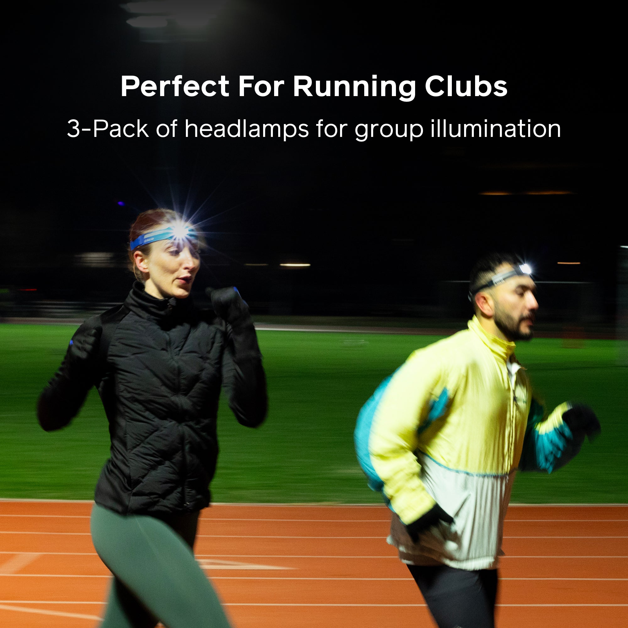 Dash 450 Headlamp Crew Kit - Professional LED Headlight for Camping, Hiking, Running & Outdoor Adventures - Waterproof & Rechargeable Work Light for Construction, Fishing, Night Activities