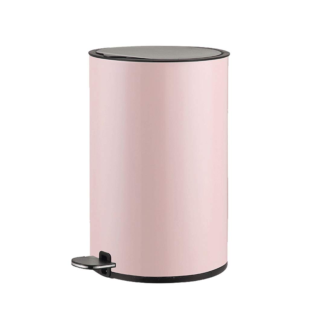 FABAX Stainless Steel Step Trash Can with Lid - 13 Gallon Slim Kitchen Garbage Bin with Secure Slide Lock & Pedal - Perfect for Home, Office, or Restaurant Use