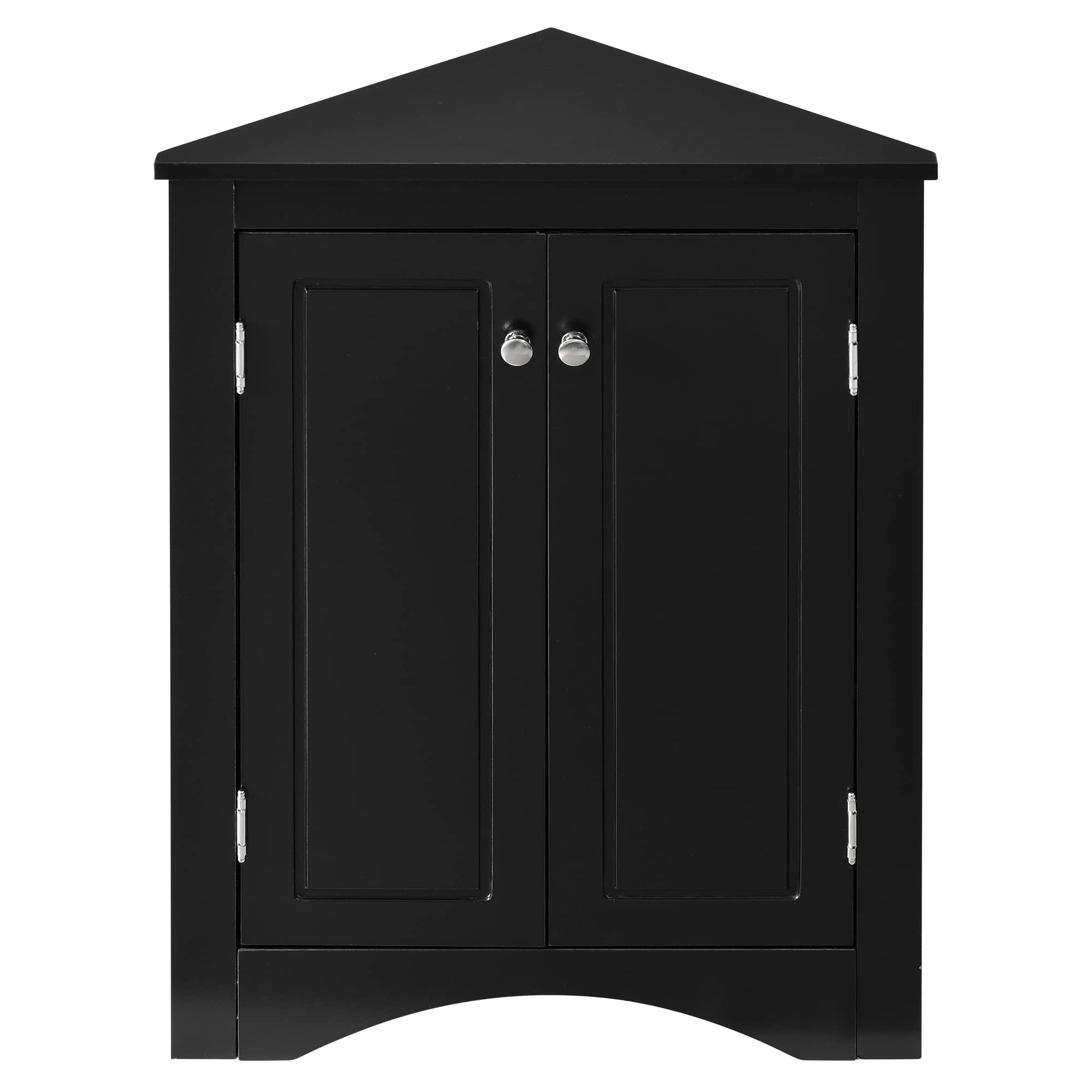 P PURLOVE Adjustable Bathroom Storage Cabinet - Triangle Freestanding Floor Organizer with Ample Space for Bathroom, Kitchen & Living Room | Perfect for Small Spaces, Home Organization & Bath Essentials Storage