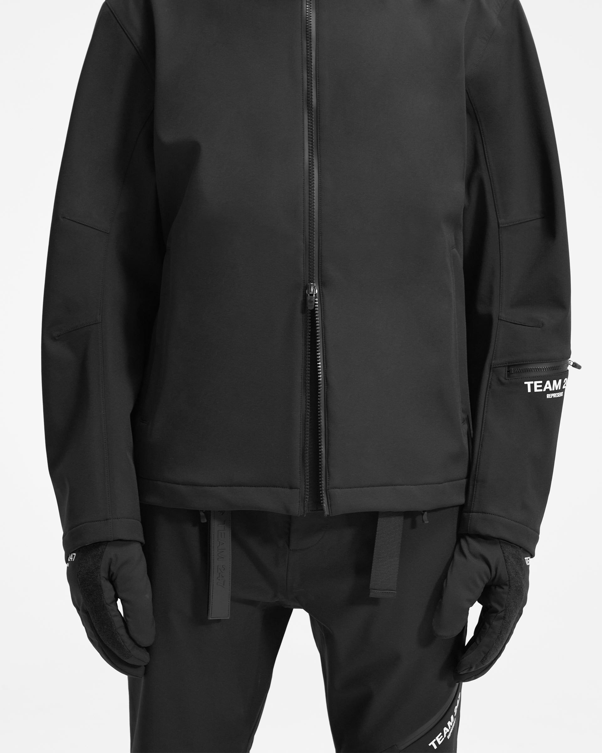 Team 247 Mission Jacket - Waterproof Windbreaker for Outdoor Adventures, Hiking & Travel - Black Tactical Jacket for Men & Women - Perfect for Camping, Running & Everyday Wear