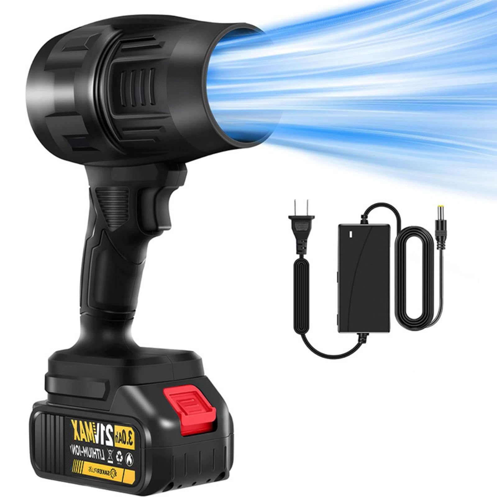 **Sakerplus Portable Electric Dust Blower - 2025 Upgraded Handheld Compressed Air Duster with Adjustable Speeds, Mini Jet Dry Blower Fan for Cleaning Keyboards, Electronics, Camping Gear & Outdoor Equipment**