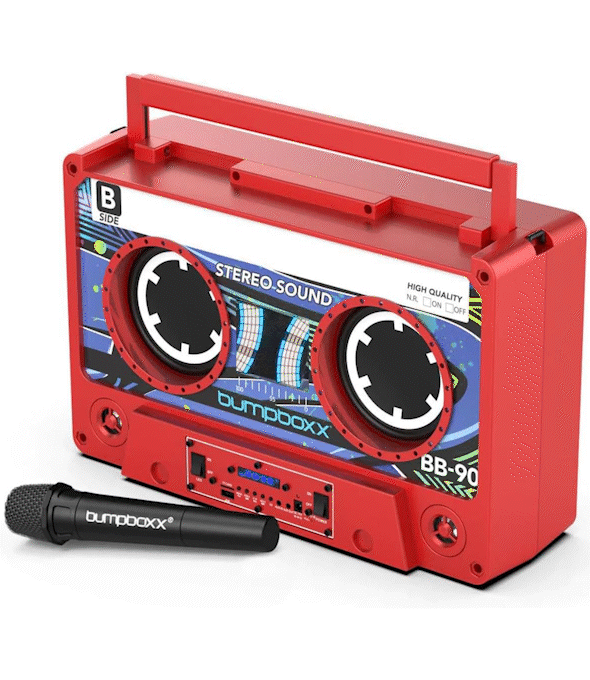 Bumpboxx Remixx Portable Bluetooth Boombox Speaker - Wireless Outdoor Party Speaker for Beach, Pool, Camping & Home Use