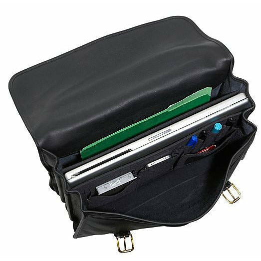 Premium Genuine Leather Executive Briefcase for Business Professionals - Stylish & Durable Laptop Bag for Work, Office, and University - Perfect for Meetings, Travel, and Daily Commute