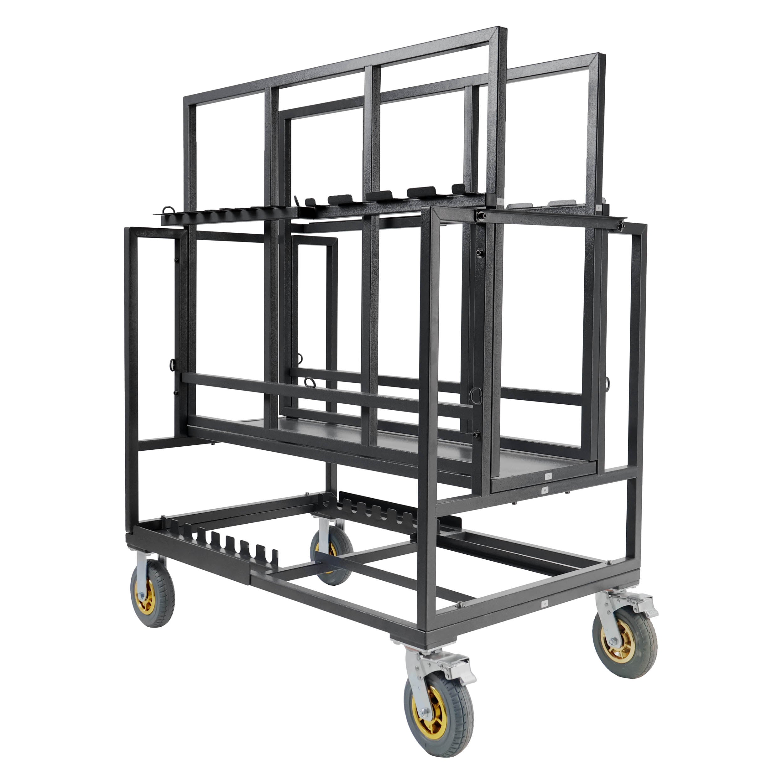 Heavy Duty Multi-Function Utility Cart with Wheels - Foldable Hand Truck for Moving, Warehouse, Grocery Shopping & Home Organization