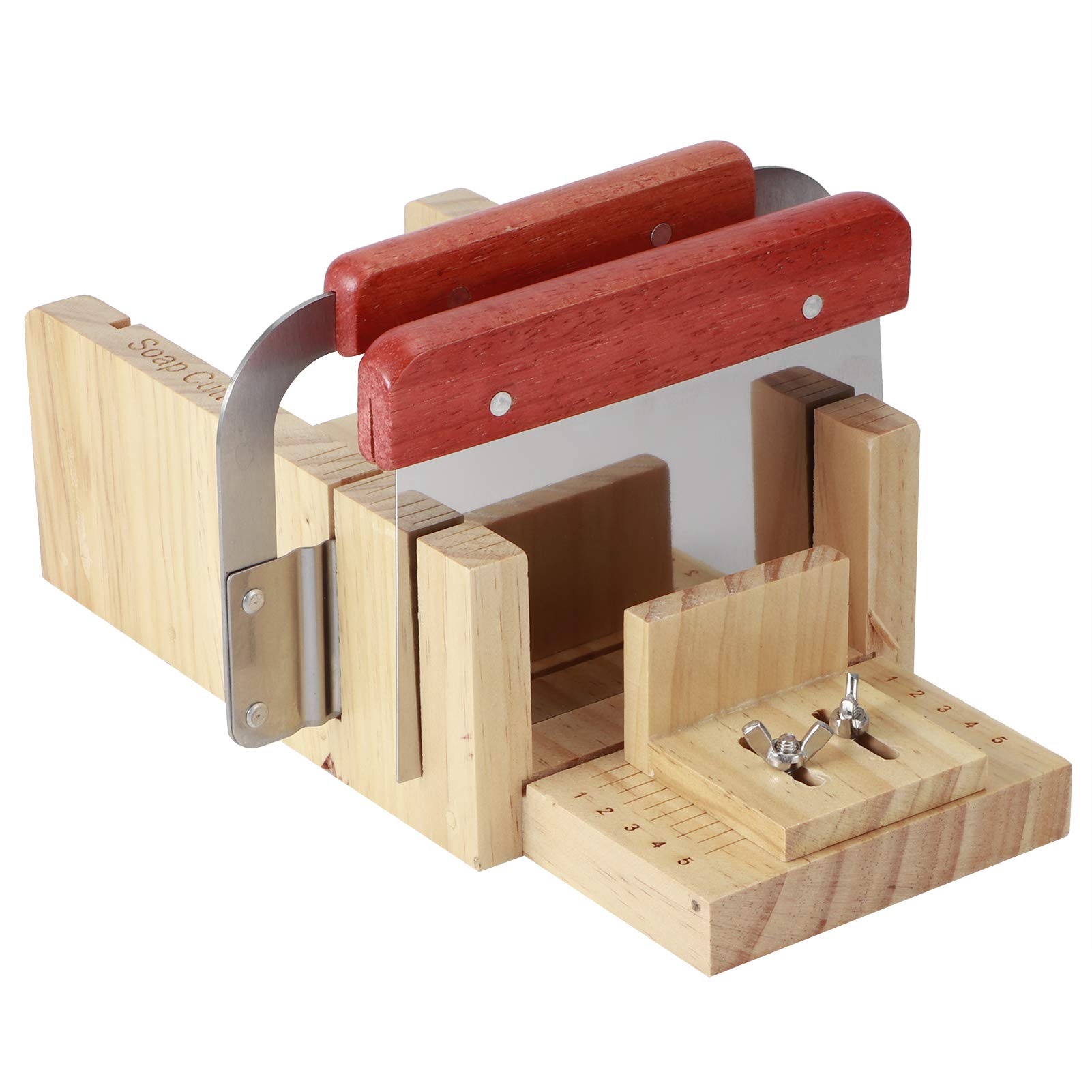 Aqur2020 Adjustable Wooden Soap Cutting Box - Handmade Bread Loaf Cutter Mold for DIY Soap Making, Cake & Cheese Slicing - Perfect for Home Crafting, Bath Products & Baking