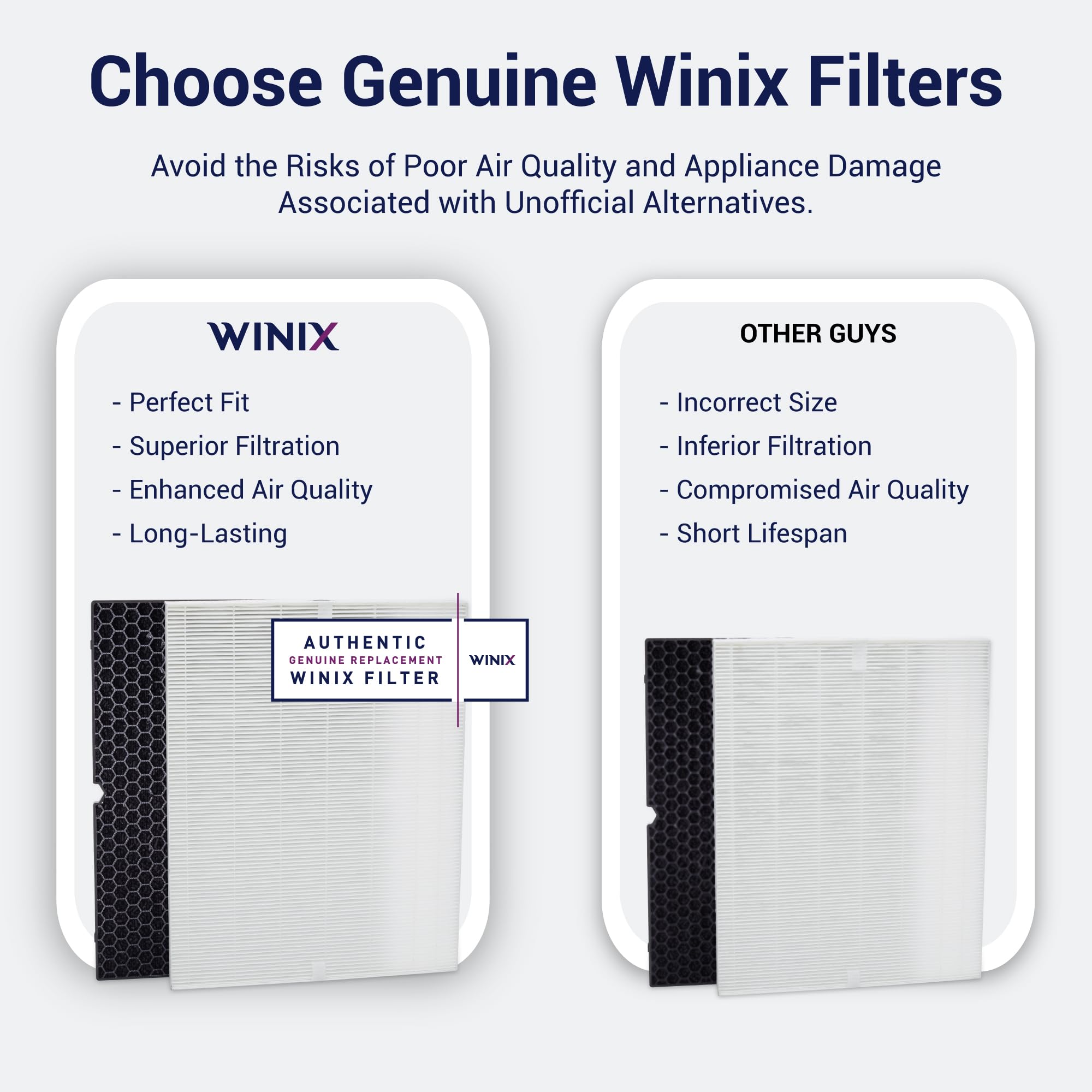 Winix 5500-2 Air Purifier Replacement Filter H (116130) - 16.25