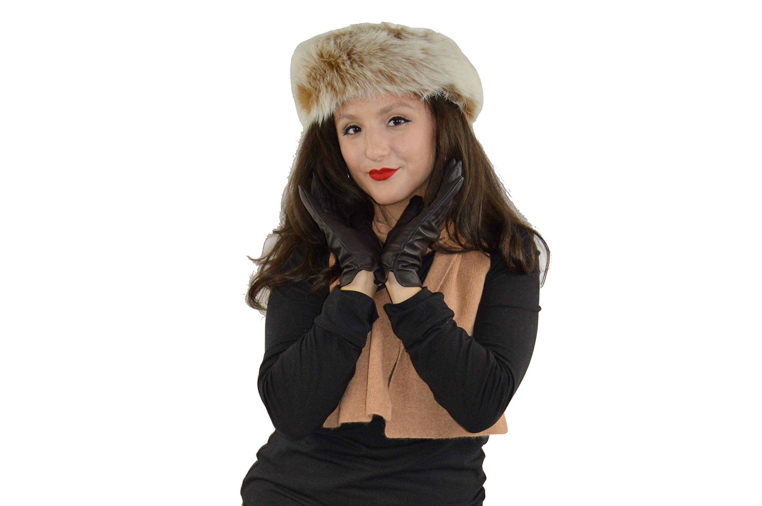 Luxury Fox Fur Headband for Women - Elegant Mink Hair Scarf & Winter Hat - Perfect for Parties, Weddings, and Cold Weather Fashion