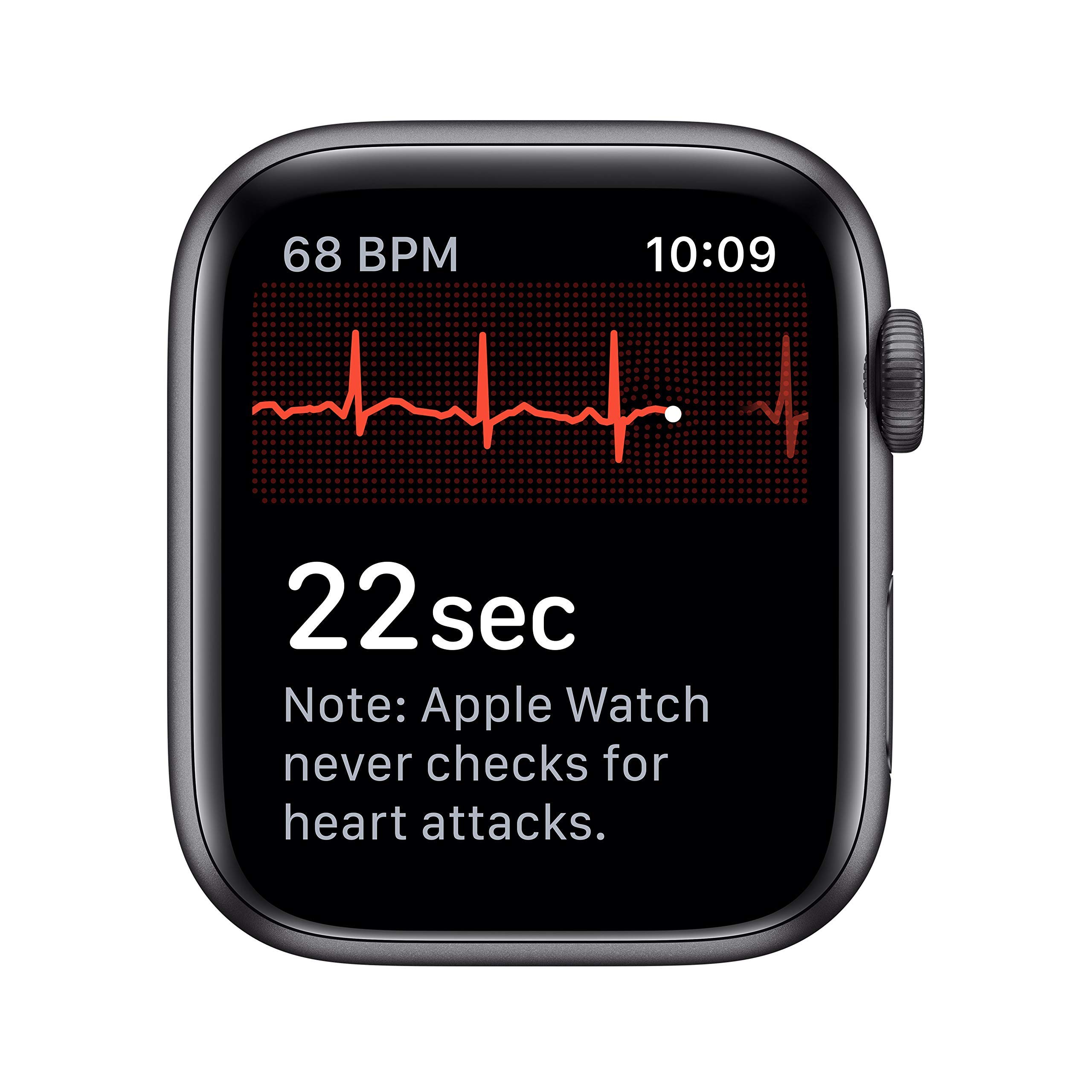 Apple Watch Series 5 (GPS, 44mm) - Space Gray Aluminum Case with Black Sport Band (Renewed) | Smart Fitness Tracker for Running, Swimming & Daily Activity Tracking