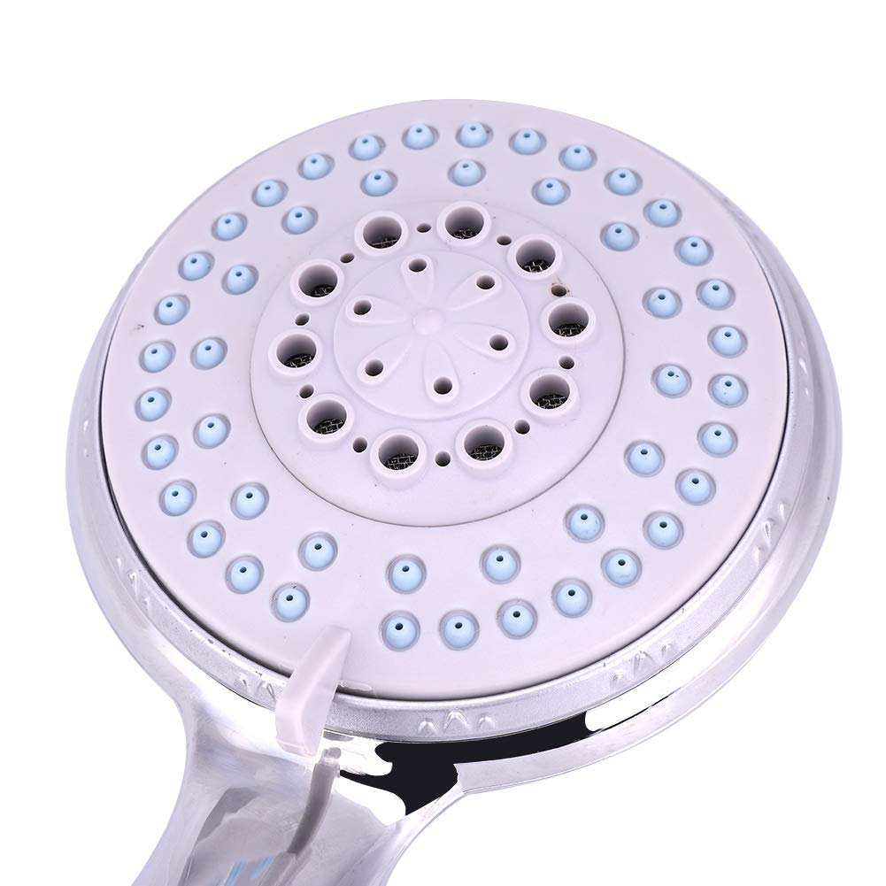Universal ABS Shower Head with Switch - 5 Spray Modes for Bathroom, Spa & Massage - High Pressure Water Saving Showerhead for Home & Hotel Use